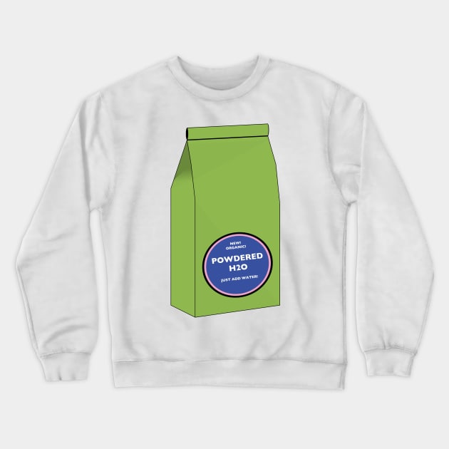 Powdered H2O Crewneck Sweatshirt by DavidASmith